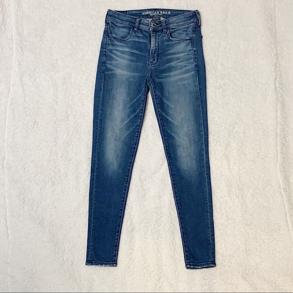 American Eagle Dark Wash Hi-Waisted Jeggings
